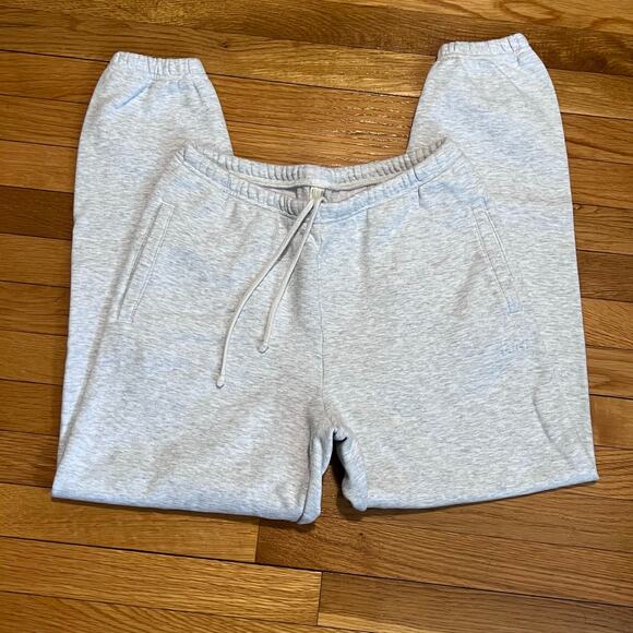 Skims Cotton Fleece Classic Jogger Light Heather Grey Size Small - Picture 4 of 9